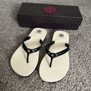❌SOLD❌Tory Burch Miranda Flip Flop 8 Navy NEW